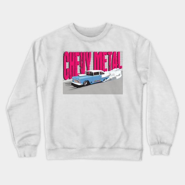 Chevy Metal Crewneck Sweatshirt by Limey_57